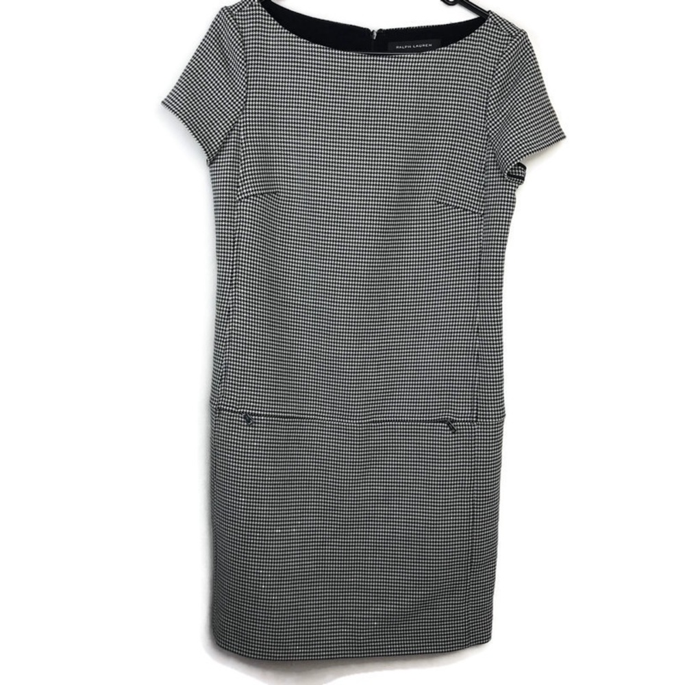 Ralph Lauren Herringbone Cap Sleeve Sheath Dress